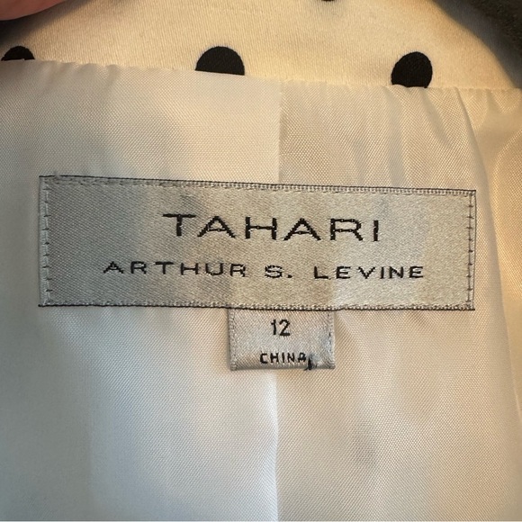 Tahari White and Black Polka Dot Blazer - Picture 3 of 7